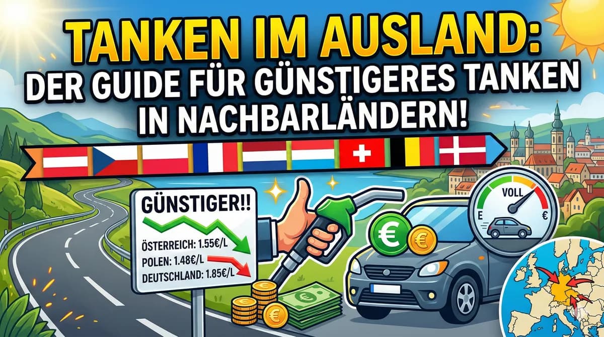 Tanken im Ausland: Der Guide für günstigeres Tanken in Nachbarländern
