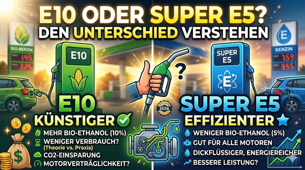 E10 oder Super E5? Den Unterschied verstehen