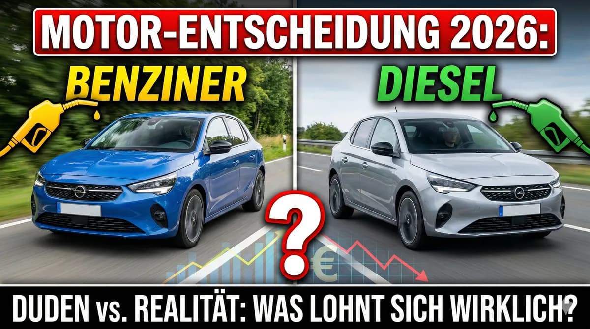Diesel oder Benziner: Welcher Motor lohnt sich 2026 wirklich?